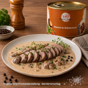 Nieren in Rahmsoße in der Dose