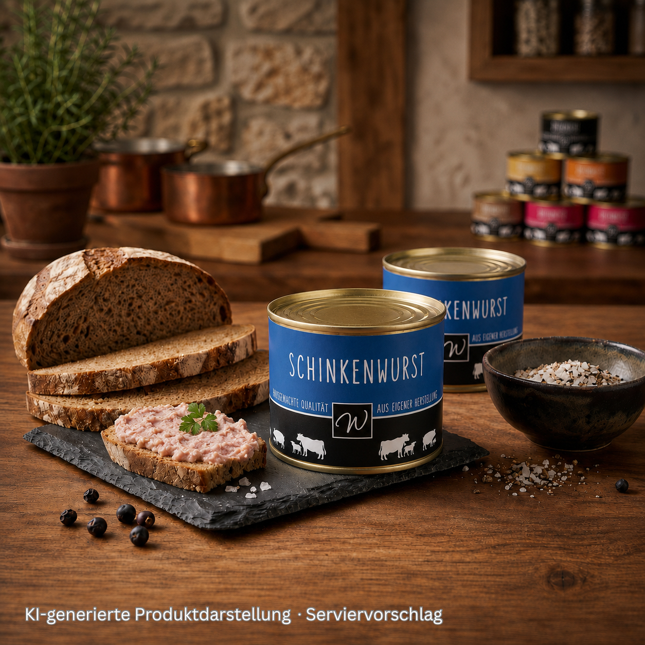 Schinkenwurst in der Dose