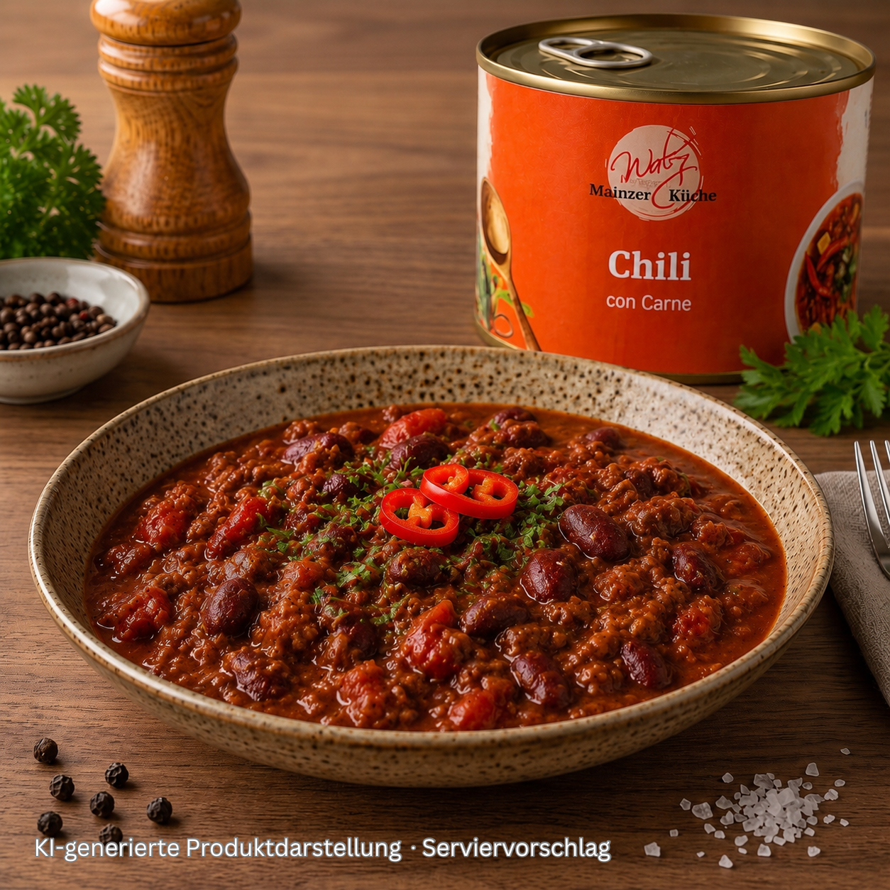 Chili con Carne in der Dose