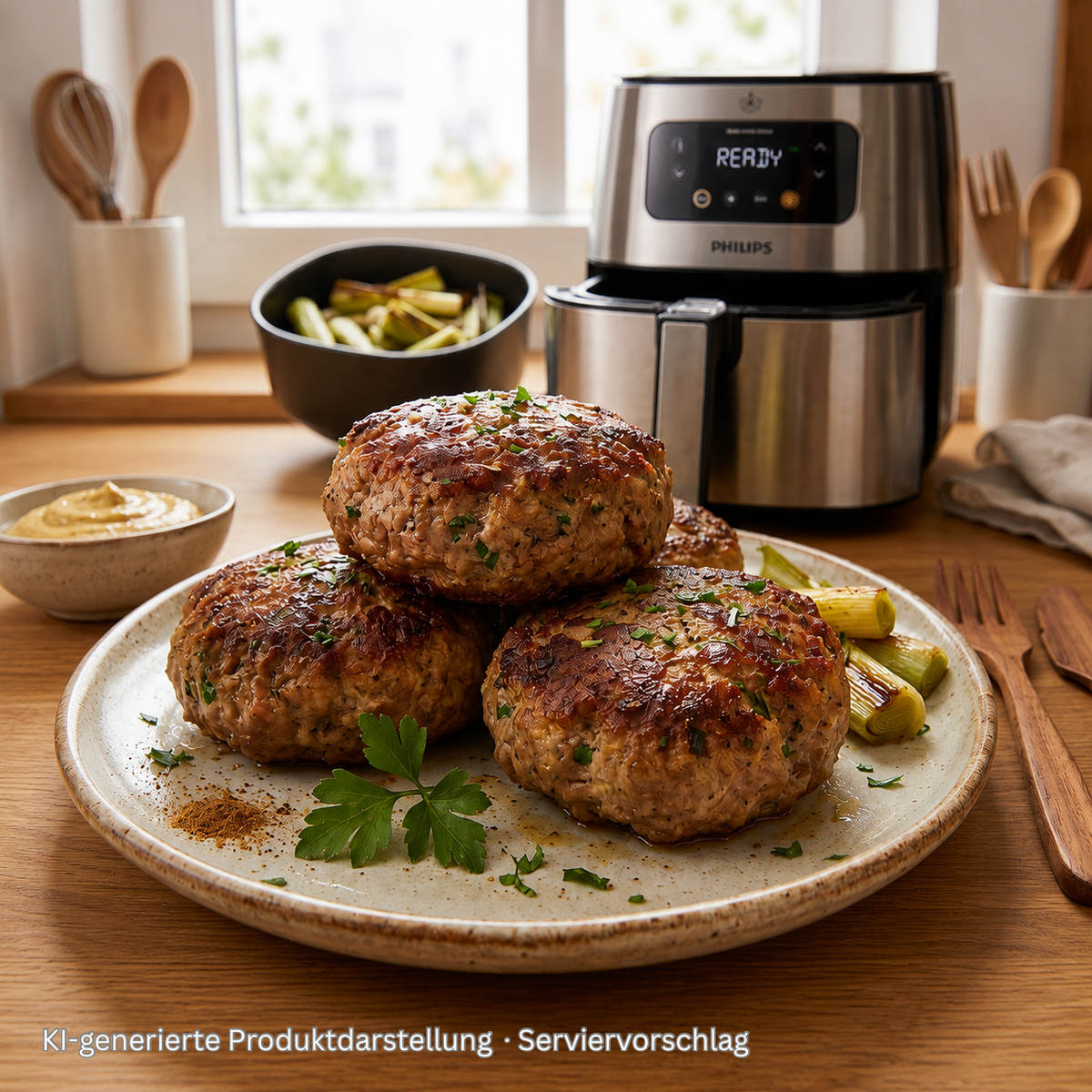 Frikadellen Lauch-Feta