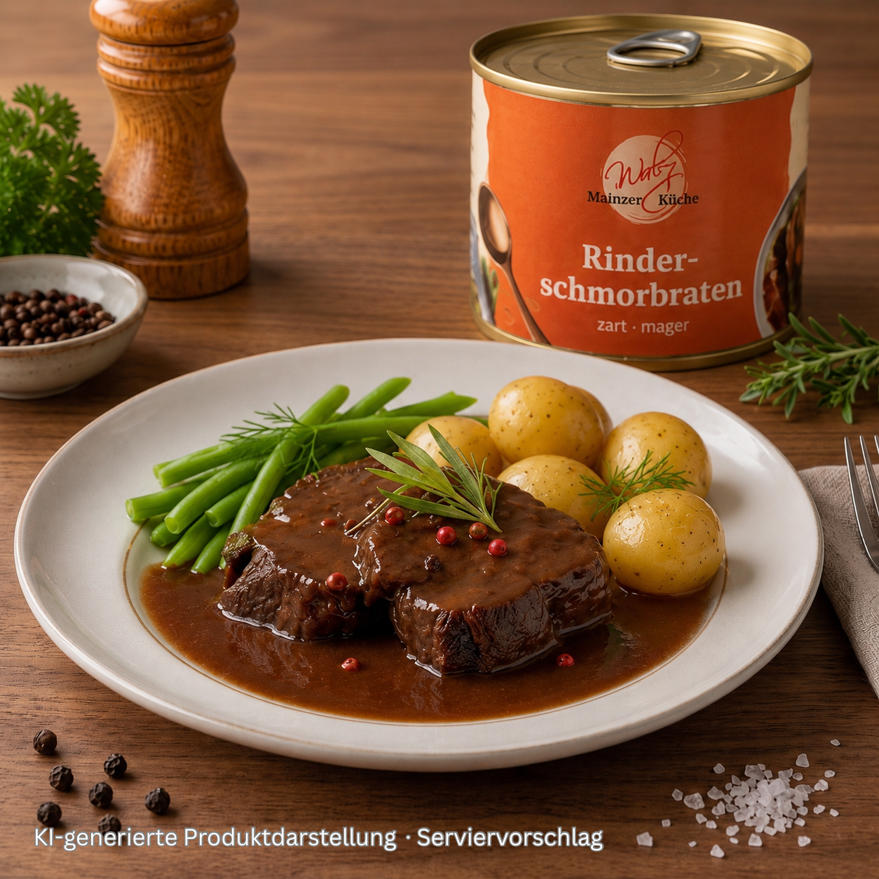 Schmorbraten in der Dose