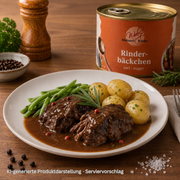Rinderbäckchen in der Dose