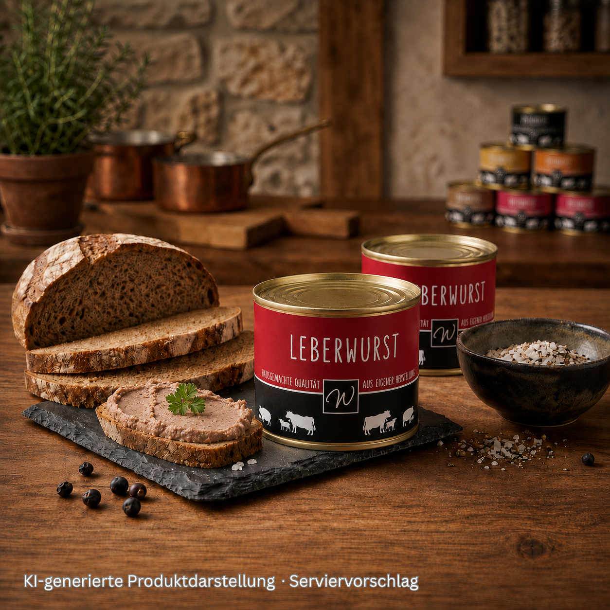 Hausmacher Leberwurst in der Dose