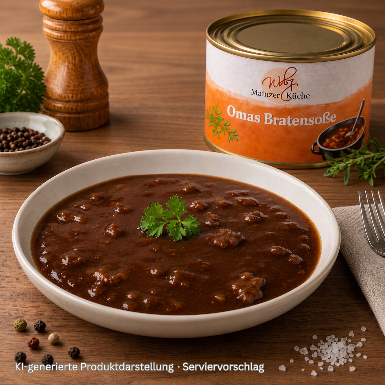 Omas Bratensoße in der Dose